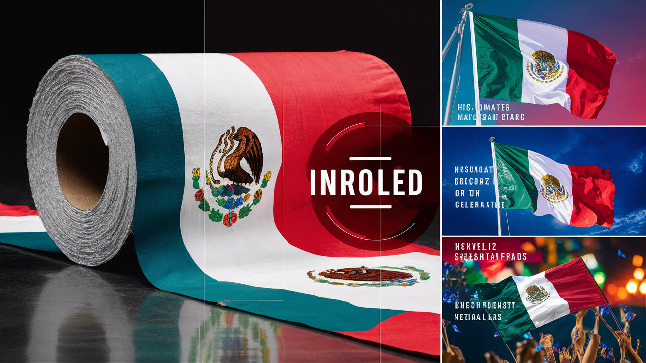 Mexican Flag Fabric Roll – 100 Meters of Sublimated Flag Fabric